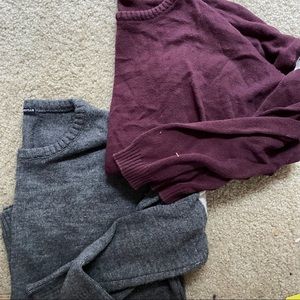 Brandy Melville 2 varsity stripe sweaters